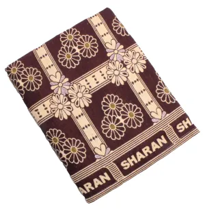 Sharan Elegance Premium Blanket Quality Single Size Solapur Cotton Chaddar / 100% Cotton Blanket/Bedsheet/Reversible Blanket for Daily use (60x90 inches) Set 1 (3 Sakkram Maroon)