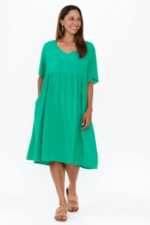 Sharlene Green Midi Dress