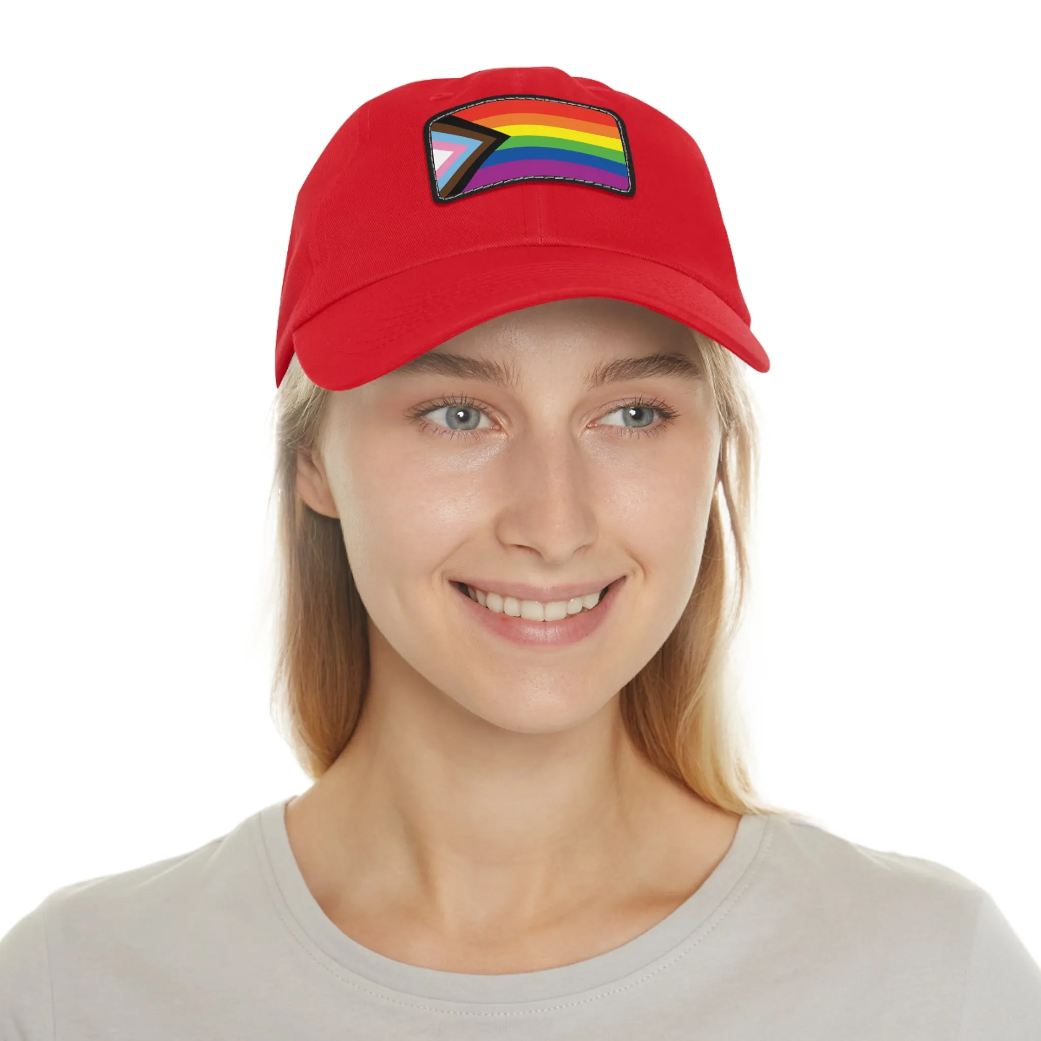 SHAVA CO Progress Flag Hat with Leather Patch (Rectangle)