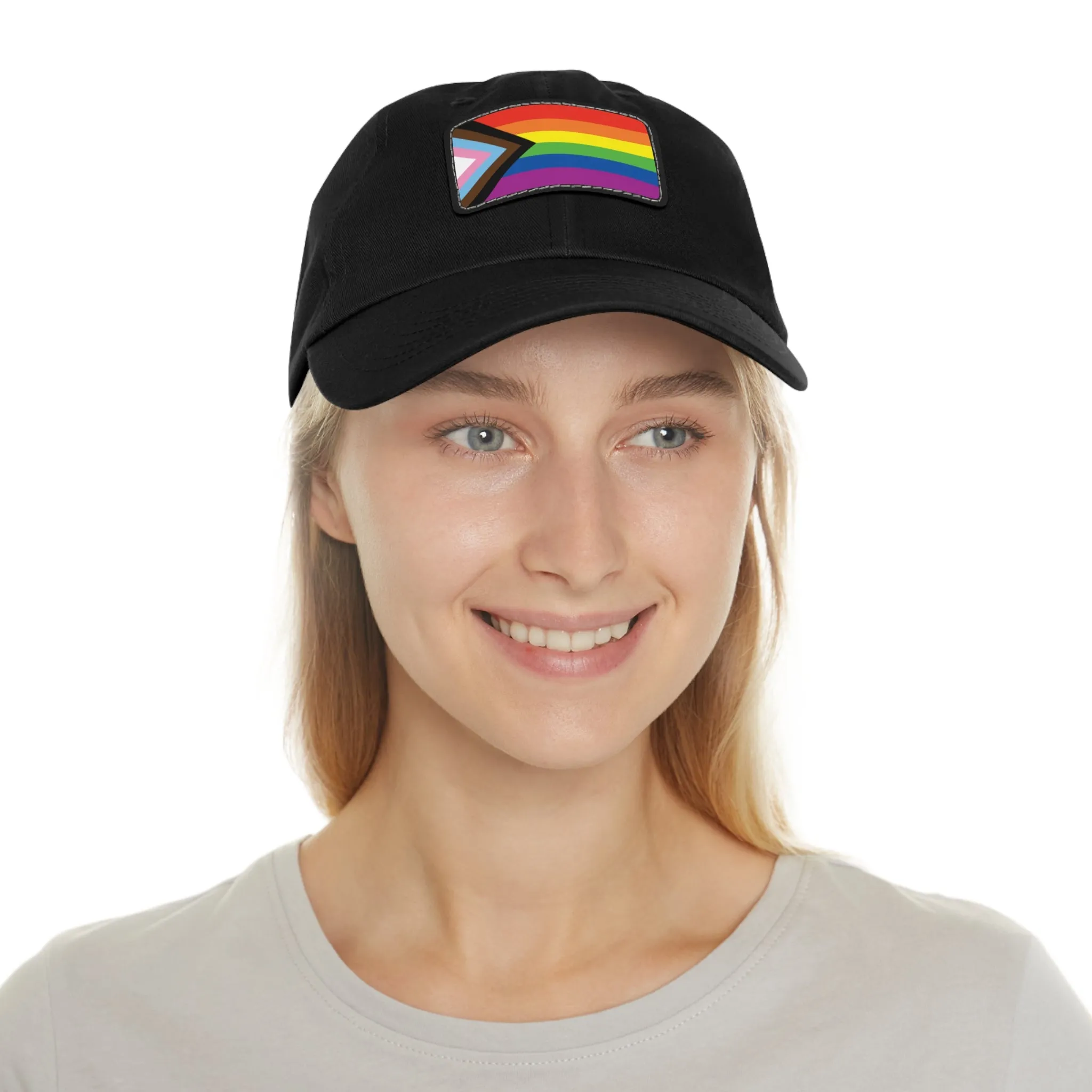 SHAVA CO Progress Flag Hat with Leather Patch (Rectangle)