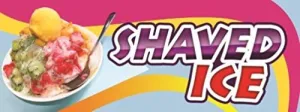 Shaved Ice Vinyl Banner Sign