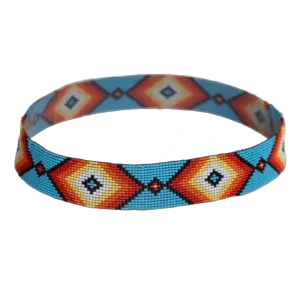 Shawnee | Beaded Turquoise Hat Band