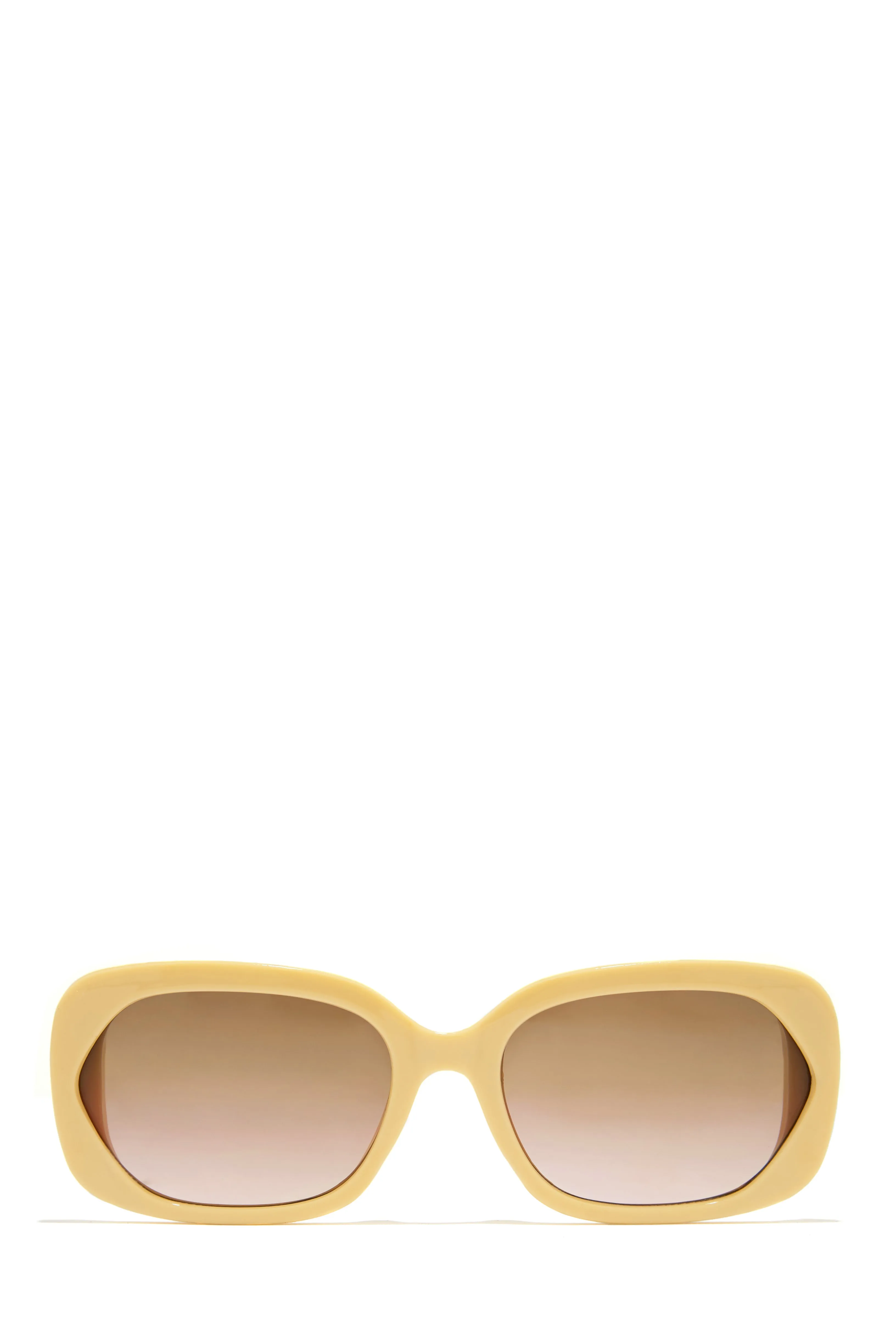 Shayna Oversized Sunglasses - Nude