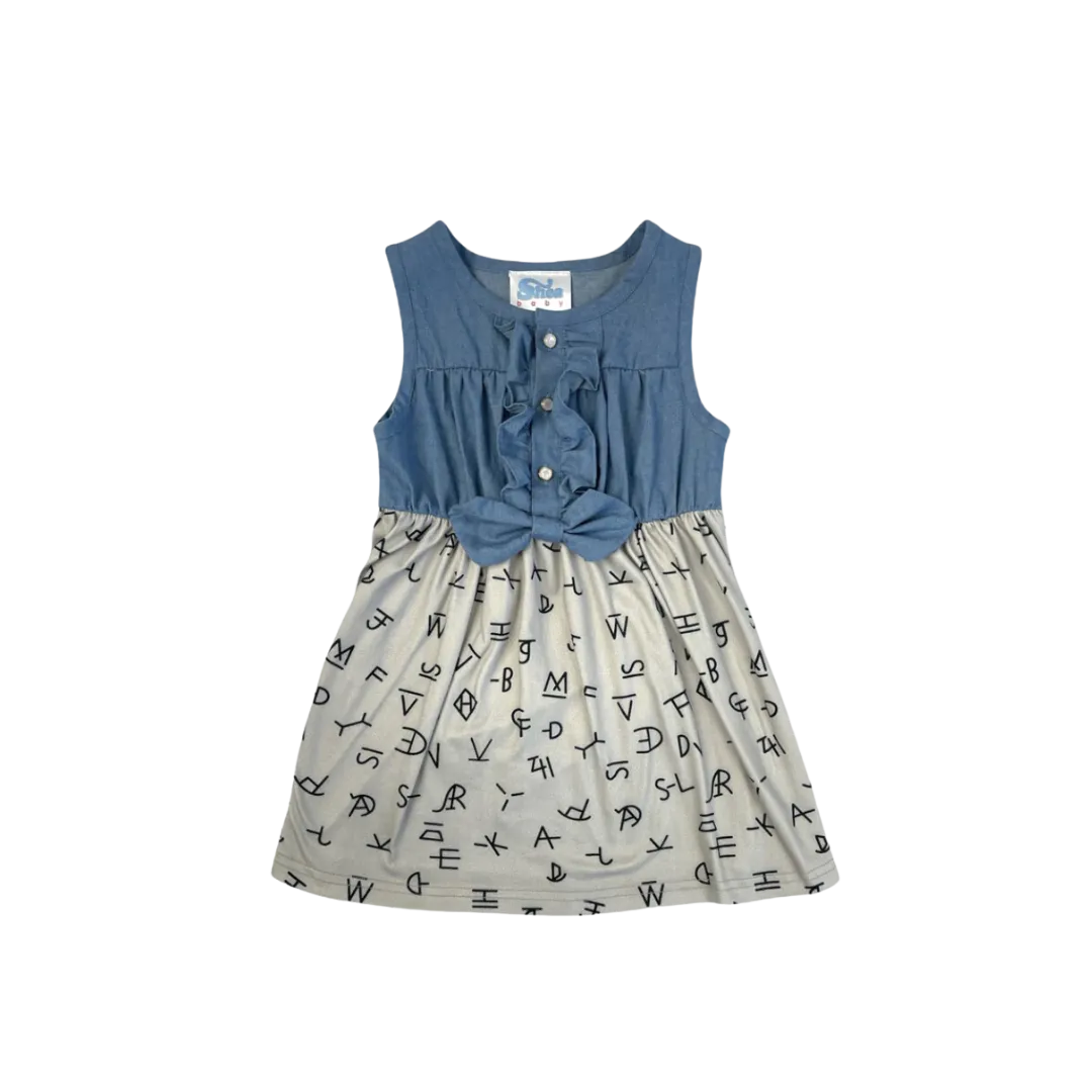 Shea Baby Kid's Denim & Brand Dress