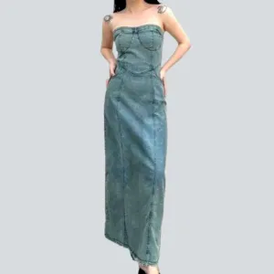 Sheath style city jeans dress