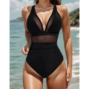 SheCurve® Mesh Tummy Control Swimsuit