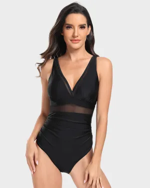 SheCurve® Sexy Mesh Tummy Control Swimsuit