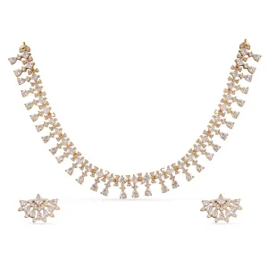 Sheeny Delicate CZ Necklace Set