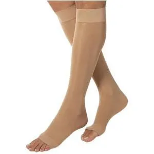 Sheer Fashion Calf, 15-20mmHg, Size C, Open Toe, Suntan