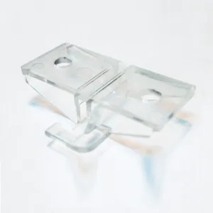 Shelf Rest, Center, fits all Shelf Brackets, Clear Plastic (no cushions)