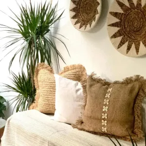 Shelly Jute Cushion Cover