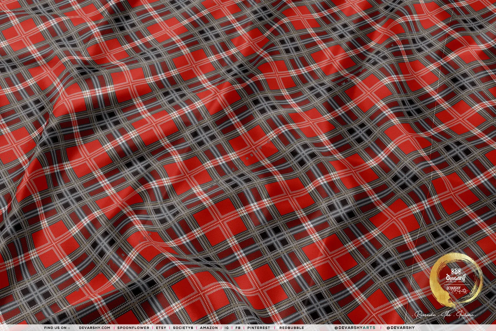 SHEPERD'S Check Apparel Fabric 3Meters , 6 Designs | 8 Fabrics Option | Plaid Fabric By the Yard | 038