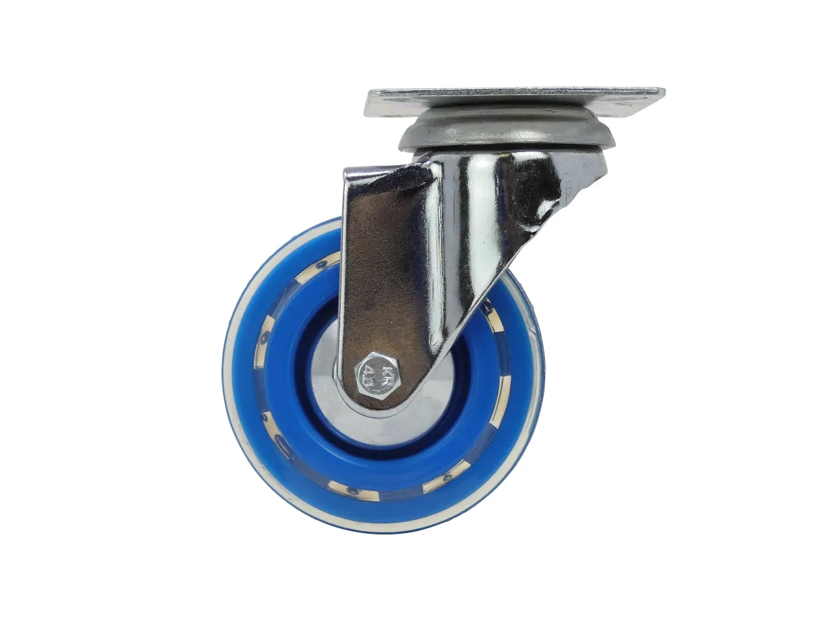 Shepherd Hardware 3-Inch Commercial Grade Color Designer Casters, Sky