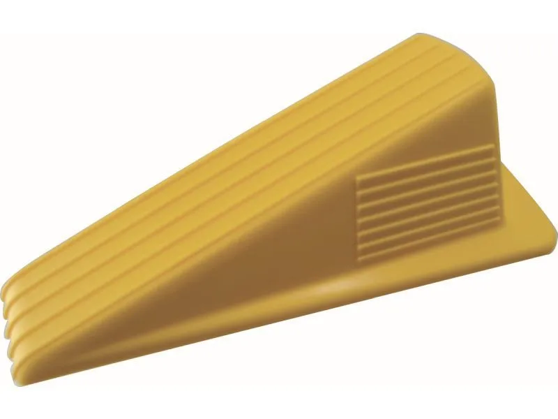 Shepherd Hardware Heavy Duty Jumbo Rubber Door Wedge, Yellow