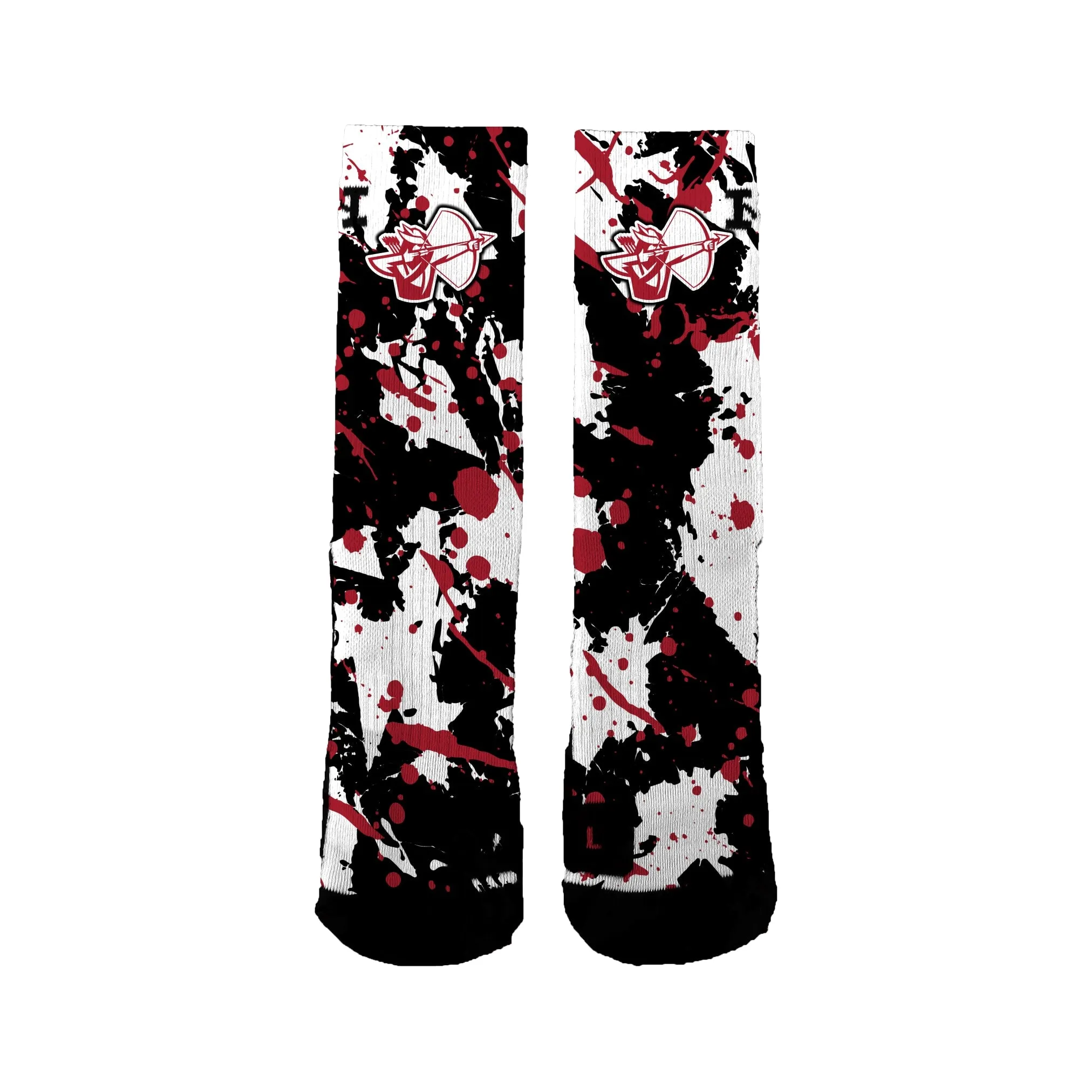 Sherwood High School  Splatter Socks