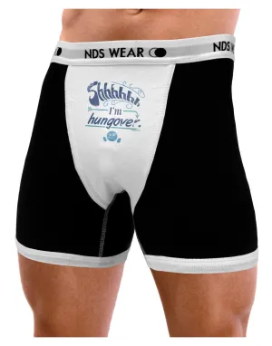 Shhh Im Hungover Funny Mens Boxer Brief Underwear by NDS Wear