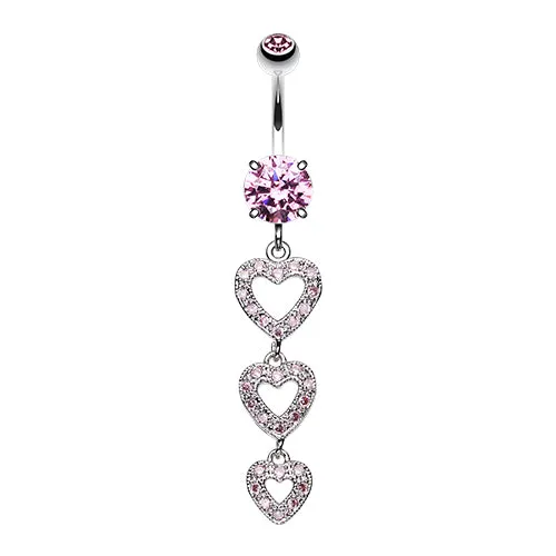 Shielded Heart Assembly Belly Ring