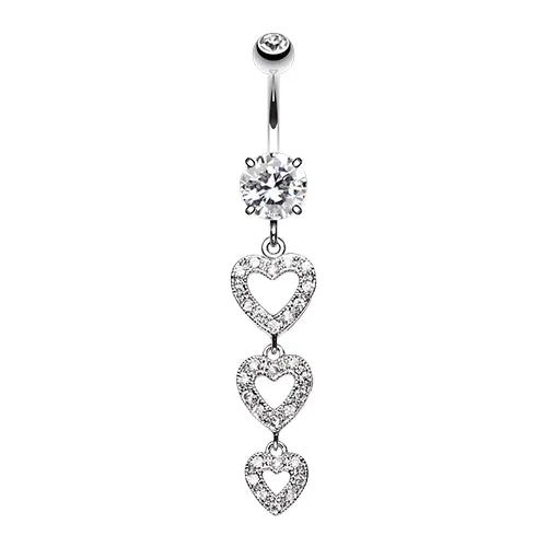 Shielded Heart Assembly Belly Ring