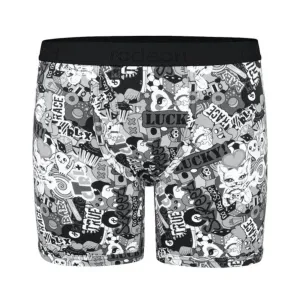 SHIFT 6" BOXER UNDERWEAR - BLACK & WHITE LUCKY