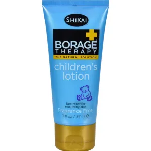 Shikai Borage Therapy Children's Lotion Fragrance Free - 3 Fl Oz