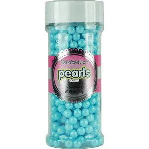 Shimmer Powder Blue Candy Pearls 5 oz. Jar