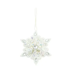 Shimmer White Star Ornament