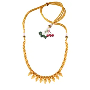 Shimmering Gold Necklace From Thusi Collection For Women