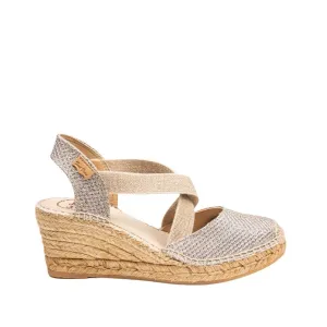 Shimmery Wedge Espadrille for Women - Saba-S