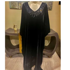 Shine Bright in the Black Velvet Kaftan Maya Bling - AU 14-26