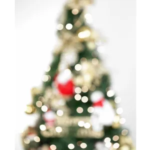 Shining Christmas Tree Printed Backdrop