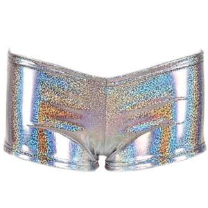 Shiny Hot Pants - Silver