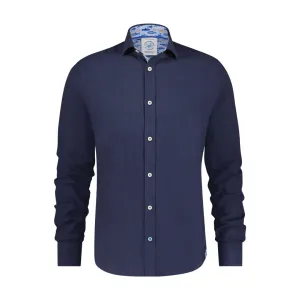 Shirt linen navy timeless