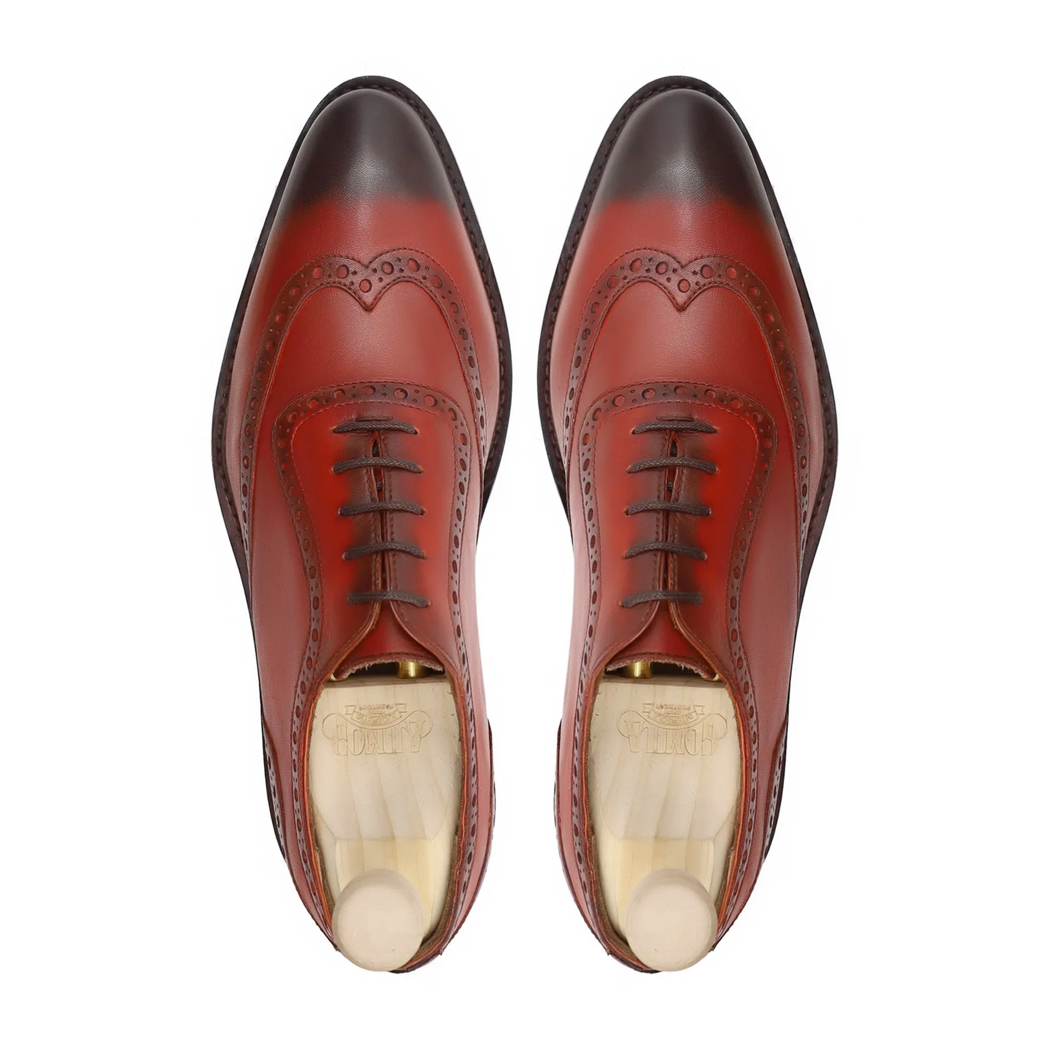 Shish - Men's Burnished Oxblood Calf Leather Oxford Shoe