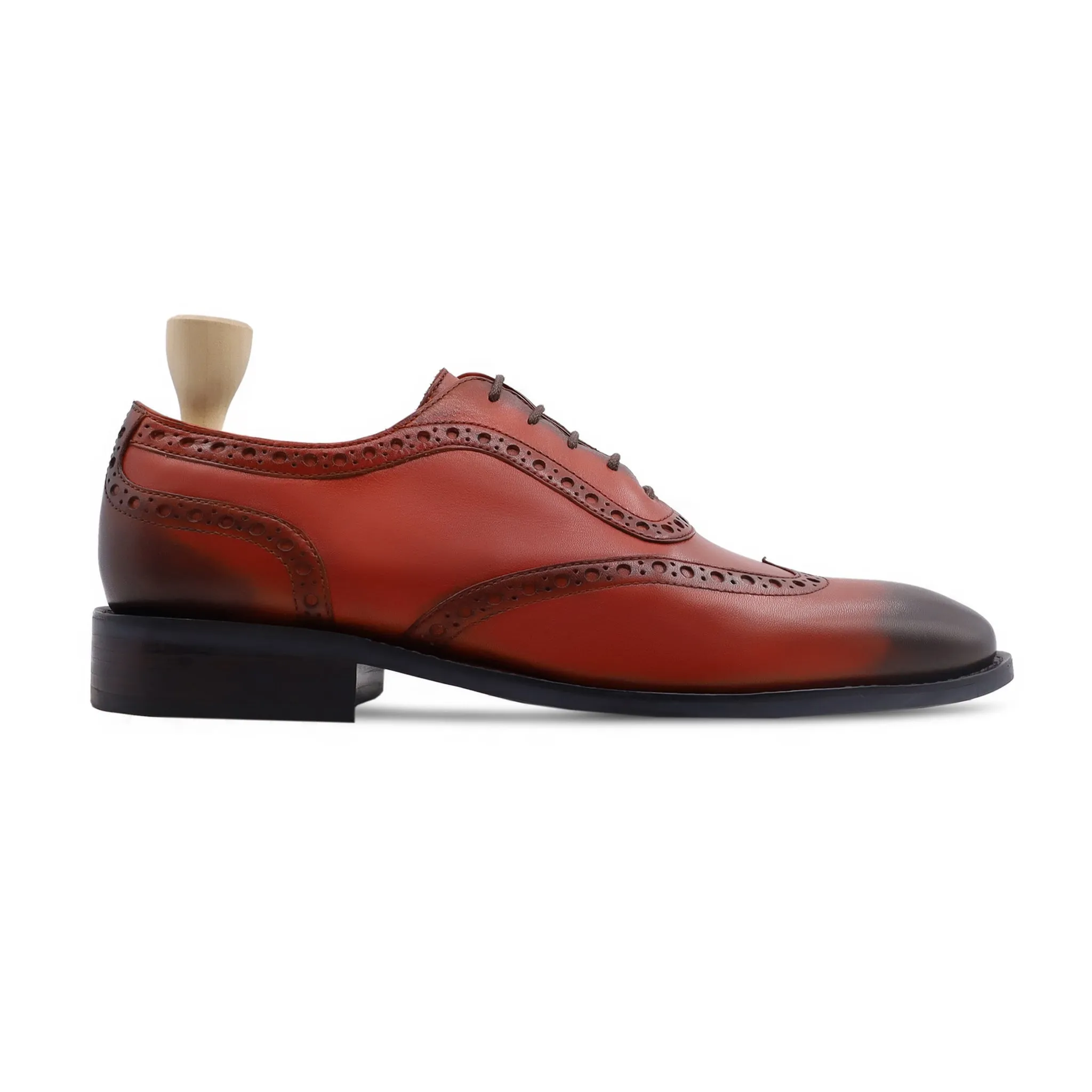 Shish - Men's Burnished Oxblood Calf Leather Oxford Shoe