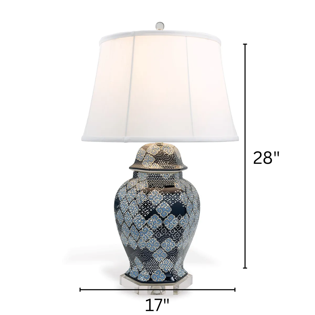 Shoal Bay Navy Blue Table Lamp