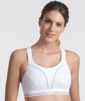 Shock Absorber Ultimate Run Wire-Free Sports Bra - White/Silver