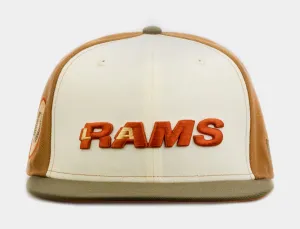 Shoe Palace Exclusive Autumn Wheat Los Angeles Rams 59Fifty Mens Fitted Hat (Beige/Green)