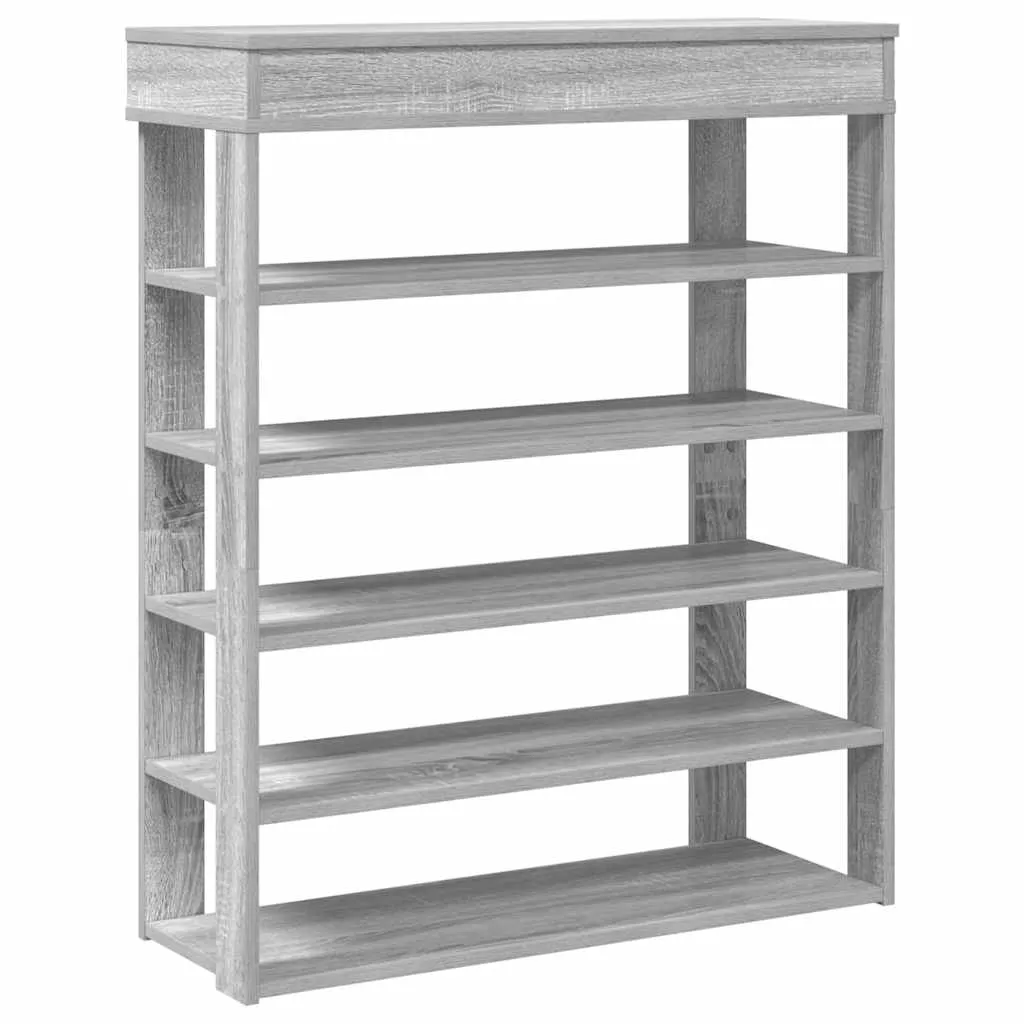 Shoe Rack Grey Sonoma 80x30x98 cm Engineered Wood