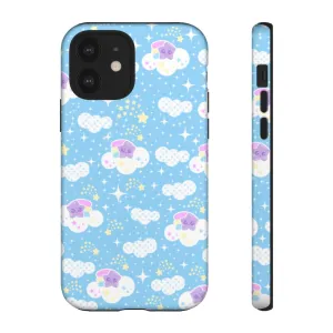 Shooting Star Clouds Blue Tough Phone Case