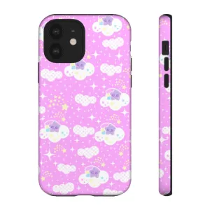 Shooting Star Clouds Pink Tough Phone Case