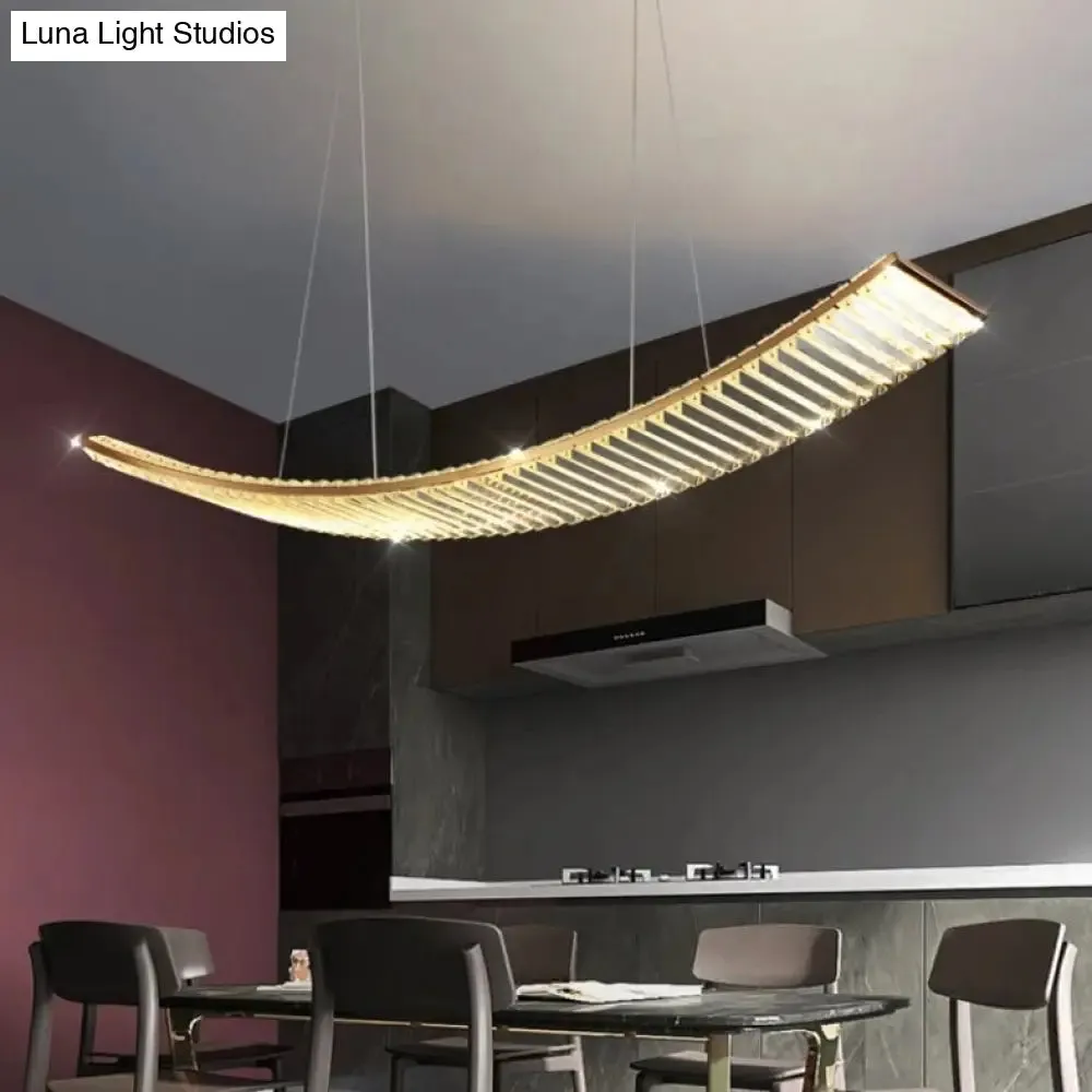 Shopia - Luxury Arch Crystal Suspension Chandelier - Modern Lighting Design