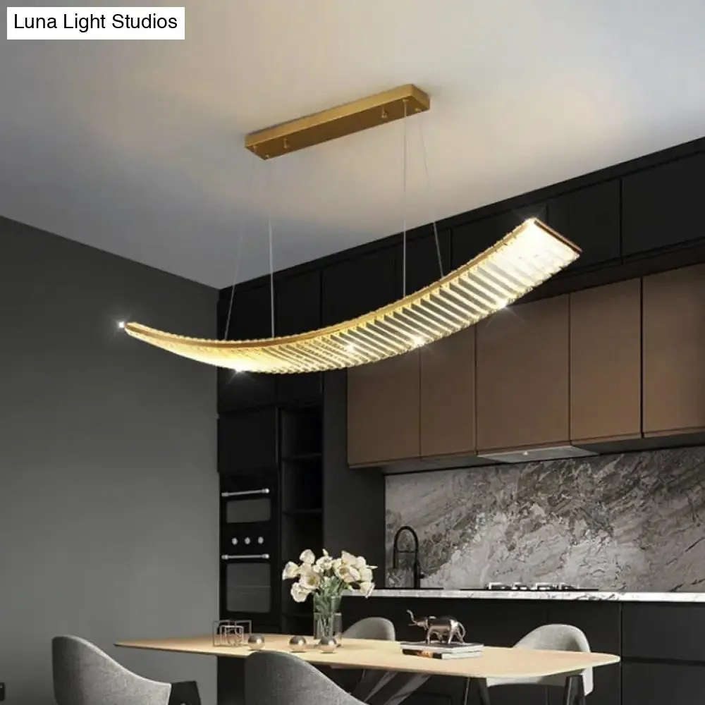 Shopia - Luxury Arch Crystal Suspension Chandelier - Modern Lighting Design