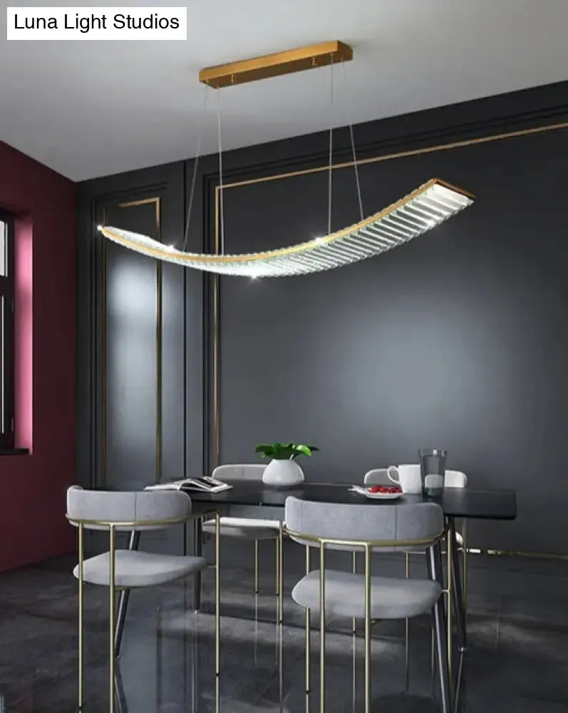 Shopia - Luxury Arch Crystal Suspension Chandelier - Modern Lighting Design