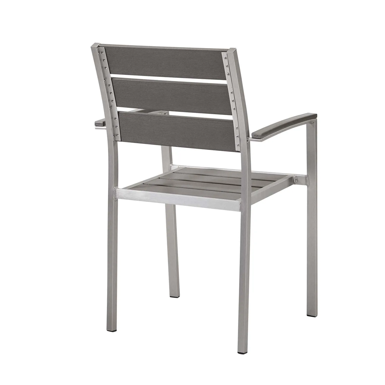 Shore Outdoor Patio Aluminum Dining Armchair Set of 2