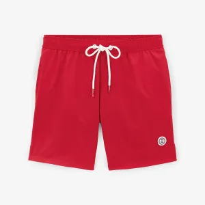 Short de bain rouge