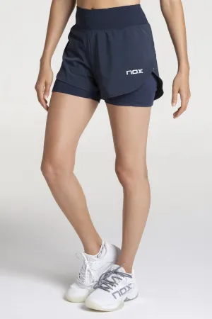 Short pádel mujer FIT - PRO azul