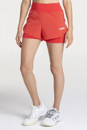 Short pádel mujer FIT - PRO rojo