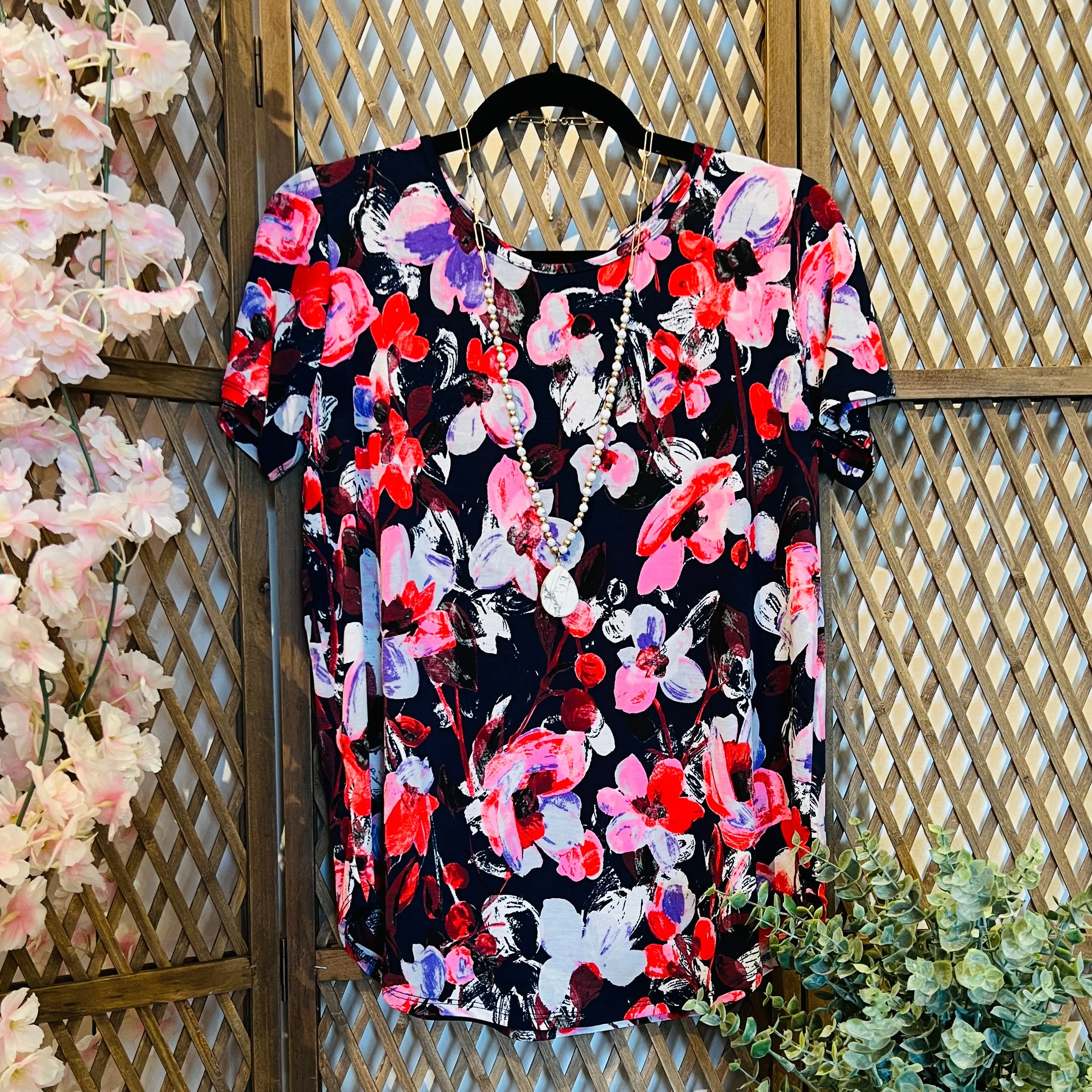 Short Sleeve Floral Top