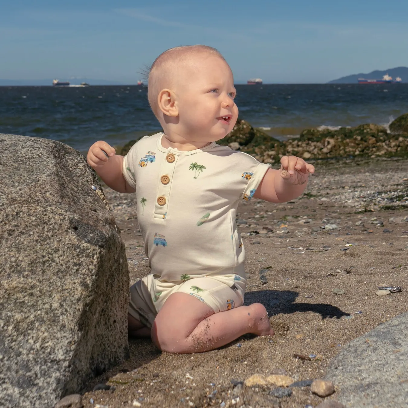 Short Sleeve Shortall Romper - Surfride