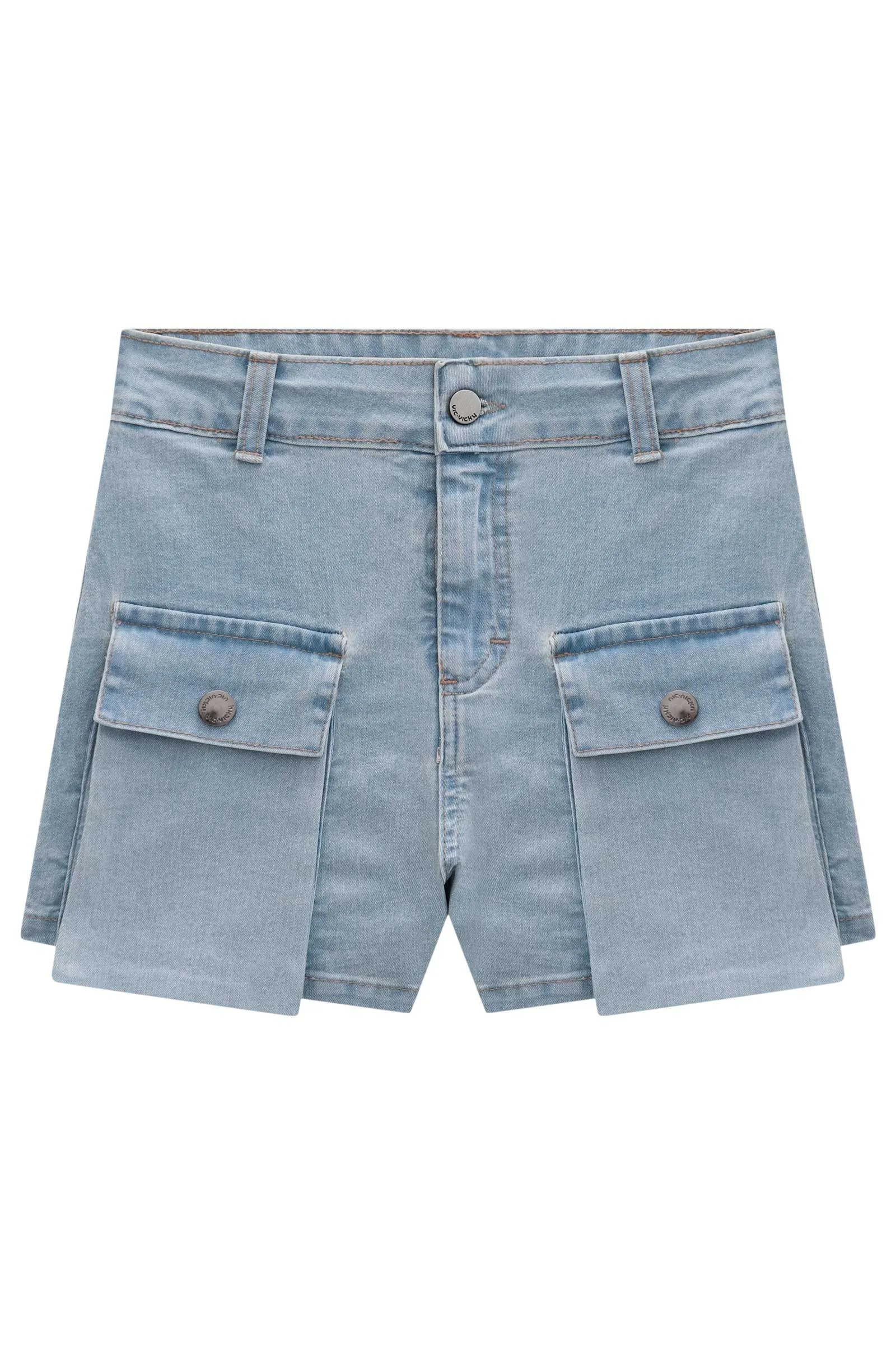 Shorts em Jeans Bellini com Elastano 73987 Vic&Vicky